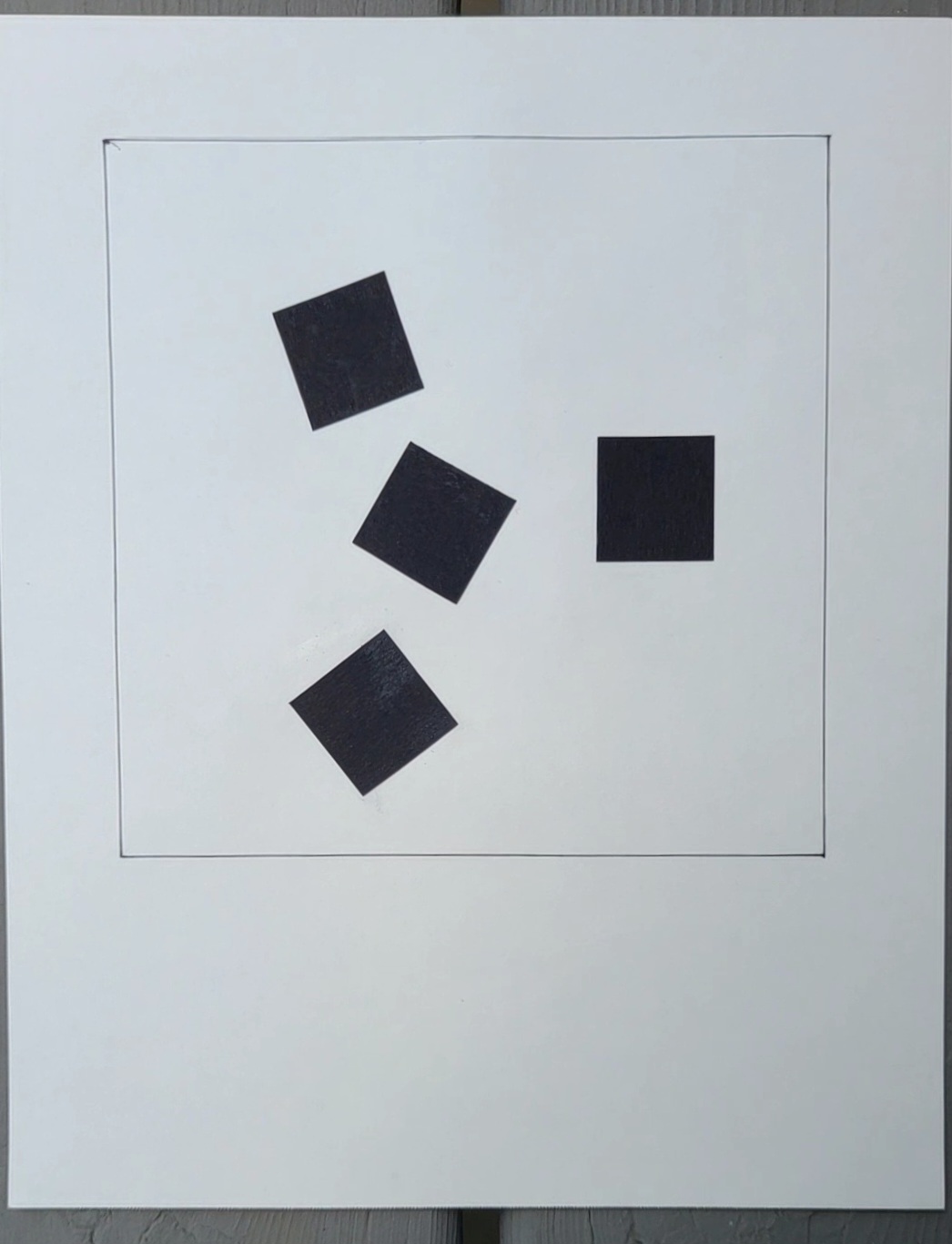 Random looking order of squares
